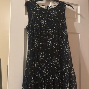 Calvin Klein Collection Black Floral Dress